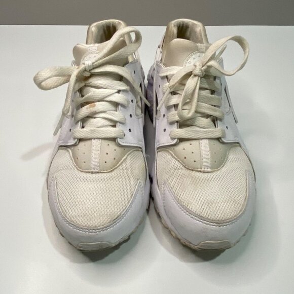 Nike Air Huarache Run G5 White Pure Platinum Youth Size 6 - Picture 3 of 9